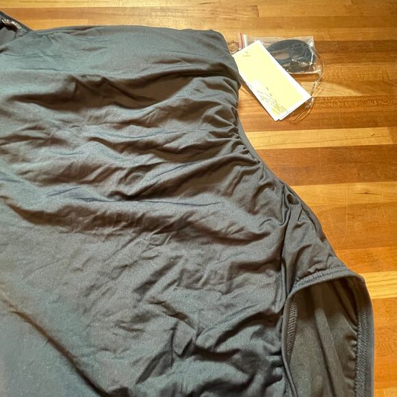 Michael Michael Kors Embellished One-Shoulder One-Piece Swimsuit Black Size 4 - Picture 12 of 12